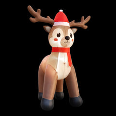 Jingle Jollys Christmas Inflatable Reindeer 2.5M Illuminated Decorations