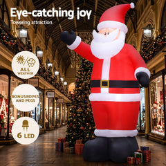 Jingle Jollys Christmas Inflatable Santa 5M Illuminated Decorations Free Deliver
