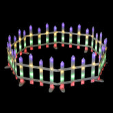 Jingle Jollys 3m Solar Christmas Fence Lights Outdoor Garden Path Decor