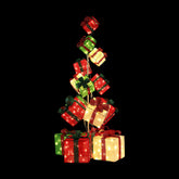 Jingle Jollys Christmas Decorations Lighted Gift Box Tower Christmas Lights