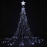 Jingle Jollys 2.5M Christmas Tree Lights Christmas Lights Tree Topper Waterfall
