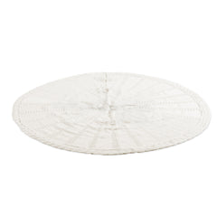 Jingle Jollys Christmas Tree Skirt 90cm Knitted Fabric Xmas Ornament Decor Beige