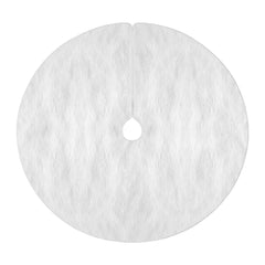 Jingle Jollys Christmas Tree Skirt 90cm Plush Xmas Fluffy Ornaments Decor White