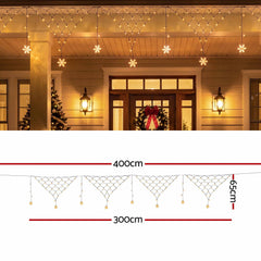 Jingle Jollys Christmas Lights Solar Fairy Lights Warm White Christmas Decorations 4m
