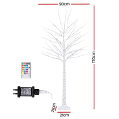 Jingle Jollys 1.7M Christmas Tree 120 RGB LED Free Delivery