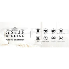 Giselle Bedding Faux Mink Quilt Blue Queen