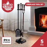 Grillz Fire Pit Tool Set 5 PCS