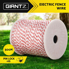 Giantz Electric Fence Poly Wire 500M Insulator