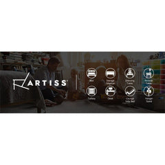 Artiss Bedside Table 2 Drawers Lift-up Storage - COLEY Black