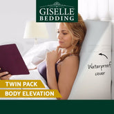 Giselle Bedding Wedge Pillow White Twin Pack