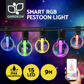 Gardeon Smart Festoon Lights Outdoor Waterproof RGB LED String Light WiFi APP