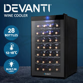 Devanti Wine Fridge Cooler 28 Bottles