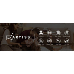 Artiss Shoe Rack Cabinet Bench 10 Cubes - Walnut