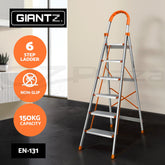 Giantz 6 Step Ladder Multi-Purpose Folding Aluminium Light Weight Platform