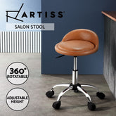 Artiss Salon Stool Swivel Chair Backrest Chairs