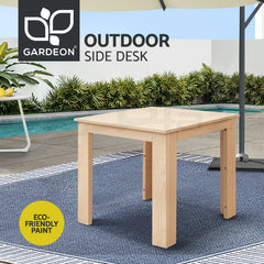 Gardeon Coffee Side Table Wooden Desk Outdoor Furniture Camping Garden Natural