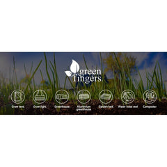 Green Fingers Garden Bed 90x30x33cm Wooden Planter Box Raised Container Growing