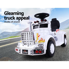 Rigo Kids Electric Ride On Car Truck Motorcycle Motorbike Toy Cars 6V White