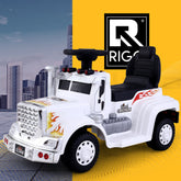 Rigo Kids Electric Ride On Car Truck Motorcycle Motorbike Toy Cars 6V White