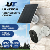UL-tech 1080P Wireless Security IP Camera Rechargeable Outdoor CCTV Solar Panel