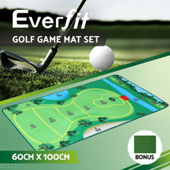 Everfit Golf Chipping Game Mat Indoor Outdoor Practice‚Äö?†??‚àö?°¬¨¬®‚Äö???Training Aid Set