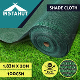 Instahut 50% Shade Cloth 1.83x20m Shadecloth Sail Heavy Duty Green