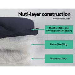 Artiss Sofa Cover Couch Covers 3 Seater 100% Water Resistant Dark Grey