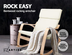Artiss Rocking Armchair Nursing Bentwood Aero