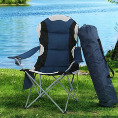 Weisshorn Camping Folding Chair Portable Outdoor Hiking Fishing Picnic Navy 2 Piece