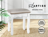 Artiss Dressing Table Stool Velvet Grey