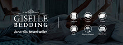Giselle Bedding Mattress Topper Pillowtop Bamboo Charcoal Queen Free Delivery