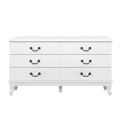 Artiss 6 Chest of Drawers - KUBI White