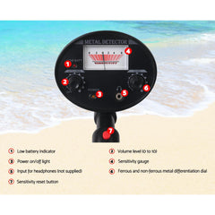 Weisshorn Metal Detector 180MM Deep Sensitive Waterproof Free Delivery