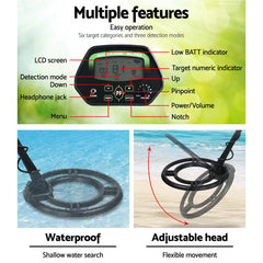 Weisshorn Metal Detector 220MM Deep Sensitive Waterproof Free Delivery
