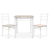 Artiss Dining Table And Chairs Set fo 3 Oak