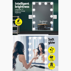 Embellir Wall mirror Makeup Mirror With Light Vanity 12 LED Bulbs Hollywood
