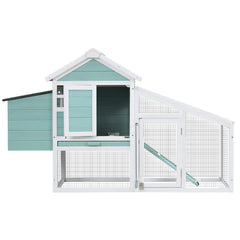 i.Pet Chicken Coop Rabbit Hutch 150cm x 60cm x 93cm Large Chicken Coop House Run Cage Wooden