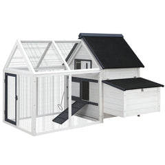 i.Pet Chicken Coop Rabbit Hutch 166cm x 120cm x 112cm Large Chicken Coop House Run Cage Wooden