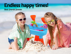 Keezi Kids Sandpit Pretend Play Sets Beach Toys Outdoor Sand Water Table Set