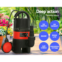 Giantz Garden Submersible Pump 400W Dirty Water Free Delivery