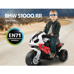 Kids Electric Ride On Car Police Motorcycle Motorbike BMW Licensed S1000RR Red