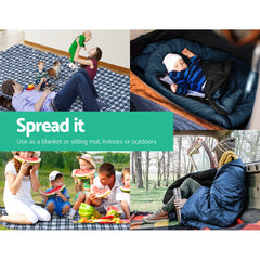 Weisshorn Sleeping Bag Single Thermal Camping Hiking Tent Blue 0 ° C