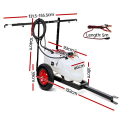 Giantz Weed Sprayer 100L Trailer 1.5m Boom Garden Spray