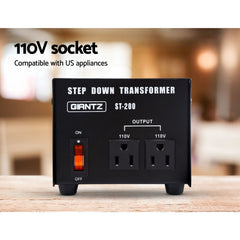 Giantz Step Down Transformer 200W 240V 110V Free Delivery