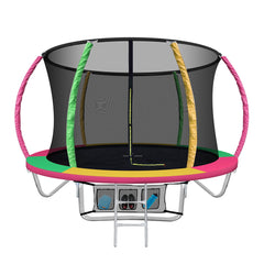 Everfit 8FT Trampoline for Kids w/Ladder Enclosure Safety Net Rebounder Colors