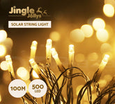100M Christmas Lights String Fairy Light 500 LED Warm White Jingle Jollys