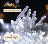 100M Christmas Lights String Fairy Light 500 LED Cool White Jingle Jollys
