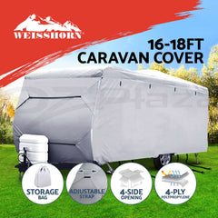 Weisshorn 16-18ft Caravan Cover Campervan 4 Layer UV Water Resistant
