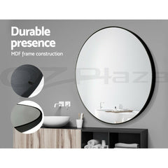 Embellir 80cm Wall Mirror Bathroom Round Makeup Mirror