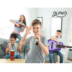 Alpha 34 Inch Classical Guitar Wooden Body Nylon String Beginner Kids Gift Purple